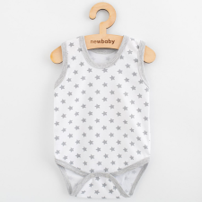 NEW BABY Baba body ujj nélküli New Baby Classic II szürke csillagokat fiú kombidressz, body