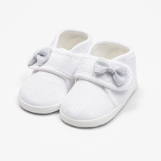 NEW BABY Baba cipők masnival New Baby fehér 12-18 h