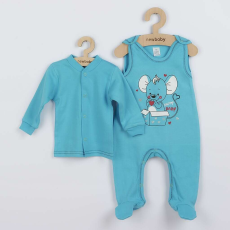 NEW BABY Baba együttes New Baby Mouse türkiz, vel. 86 (12-18 h)