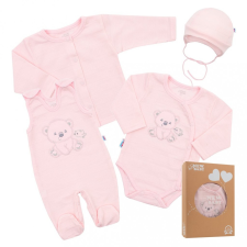 NEW BABY Baba együttes New Baby Sweet Bear rózsaszín gyerek ruha szett