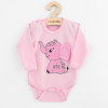 NEW BABY Baba hosszú ujjú body New Baby Happy Elephant pink