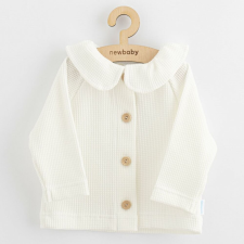 NEW BABY Baba kabátka gombokkal New Baby Laura Luxury clothing fehér babakabát, overál, bundazsák