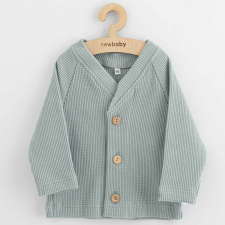NEW BABY Baba kabátka gombokkal New Baby Luxury clothing Oliver szürke babakabát, overál, bundazsák