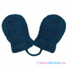 NEW BABY Baba kesztyű - téli kesztyű New Baby kötéllel kék 62 (3-6 h)