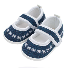 NEW BABY Baba kislányos cipő New Baby Jeans fehér 0-3 hó