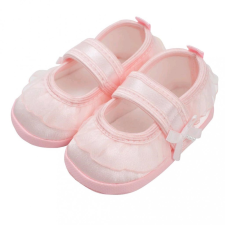 NEW BABY Baba kislányos cipő New Baby szatén rózsaszín 6-12 h gyerek cipő