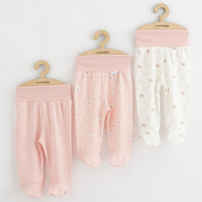 NEW BABY Baba lábfejes nadrág New Baby Classic II Lány 3 db rózsaszín babaruha szett