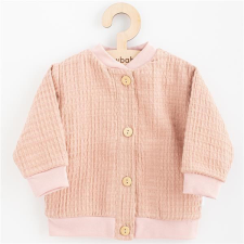 NEW BABY Baba muszlin kabátka New Baby Comfort clothes rózsaszín babakabát, overál, bundazsák