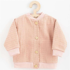 NEW BABY Baba muszlin kabátka New Baby Comfort clothes rózsaszín