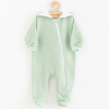NEW BABY Baba muszlin kezeslábas kapucnival New Baby Comfort clothes zsálya színű