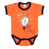 NEW BABY Baba pamut body rövid ujjú New Baby Happy Bulbs