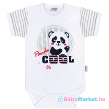 NEW BABY Baba rövid ujjú body New Baby Panda 80 (9-12 h) kombidressz, body