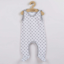 NEW BABY Baba rugdalózó New Baby Classic II szürke csillagokkal rugdalózó
