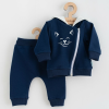 NEW BABY Baba szabadidő nadrág és pulóver New Baby Animals Cat kék