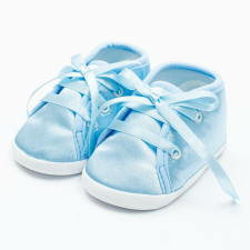NEW BABY Baba szatén cipő New Baby kék 3-6 h gyerek cipő