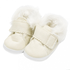 NEW BABY Baba téli velúr cipő New Baby 3-6 h bézs