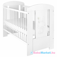 NEW BABY Babaágy - New Baby Nyuszi standard fehér kiságy, babaágy