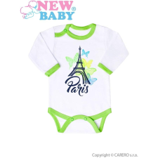 NEW BABY Csecsemő hosszú ujjú body New Baby Towns zöld kombidressz, body