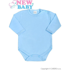 NEW BABY Csecsemő teljes hosszba patentos body New Baby Classic kék kombidressz, body