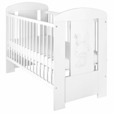 NEW BABY Gyermek kiságy New Baby Nyuszi standard fehér gyermekbútor