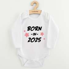 NEW BABY Gyermekek body nyomtatással New Baby BORN IN 2025 pink kombidressz, body