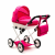 NEW BABY Játék babakocsi New Baby COMFORT rózsaszín pöttyös