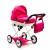 NEW BABY Játék babakocsi - New Baby COMFORT rózsaszín pöttyös