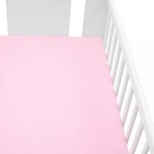 NEW BABY Jersey ágyneműhuzat New Baby 120x60 rózsaszín lakástextília