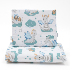 NEW BABY Kétoldalas együttes Velvet és pamut New Baby babakocsiba Sárkány babaágynemű, babapléd