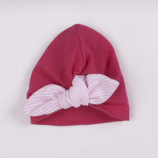 NEW BABY Lány sapka turbán New Baby For Girls stripes, vel. 92 (18-24 h)