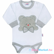NEW BABY Luxus baba hosszú ujjú body - New Baby Honey Bear 3D 62 (3-6 h) kombidressz, body