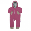 NEW BABY Meleg tavaszi kezeslábas kapucnival New Baby Spring purple-pink