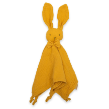 NEW BABY Muszlin szundikendő New Baby Rabbit mustard plüssfigura