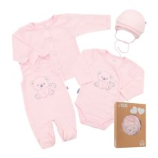 NEW BABY | New Baby Sweet Bear | Baba együttes New Baby Sweet Bear rózsaszín | Rózsaszín | 62 (3-6 h)