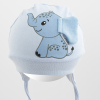 NEW BABY Pamut baba sapka New Baby Happy Elephant blue