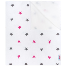 NEW BABY pelenkázó alátét flanell csillagok rózsaszín pelenkázó matrac