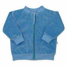NEW BABY Plüss pulóver szürke New Baby Baby kék babapulóver, mellény