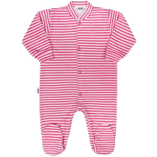 NEW BABY Rugdalózó New Baby Classic II rózsaszín csíkokkal 0-1 hó (56 cm) rugdalózó