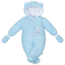 NEW BABY Téli kezeslábas New Baby Nice Bear kék babakabát, overál, bundazsák