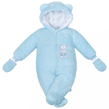 NEW BABY Téli kezeslábas New Baby Nice Bear kék rugdalózó