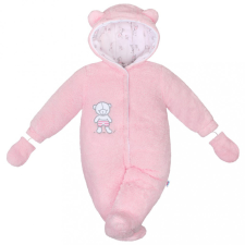 NEW BABY Téli kezeslábas New Baby Nice Bear rószaszín rugdalózó