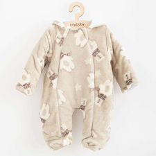 NEW BABY Téli Wellsoft kezeslábas New Baby Polar Bear babakabát, overál, bundazsák
