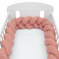 NEW BABY Védő fonott rácsvédő kiságyba muszlin New Baby rózsaszín bababiztonság