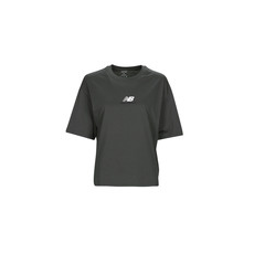 New Balance Rövid ujjú pólók Athletics 1/4 Zip Fekete EU S