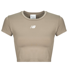New Balance Rövid ujjú pólók NB Harmony Fitted T-Shirt Bézs EU M
