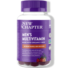 New Chapter Men s Multivitamin, gumicukor férfiaknak, bogyós citrus íz, 75 db, New Chapter vitamin és táplálékkiegészítő