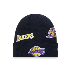 New Era multi patch beanie los angeles lakers téli sapka unisex fekete one