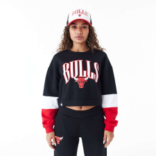 New Era nba colour block chicago bulls crop pulóver női fekete s női pulóver, kardigán