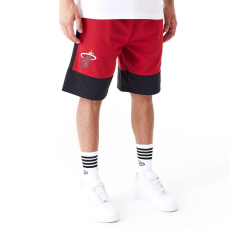 New Era nba colour block miami heat rövidnadrág férfi piros l