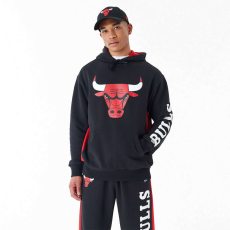 New Era NBA Mesh Panel Chicago Bulls Oversized pulóver Férfi Fekete XL